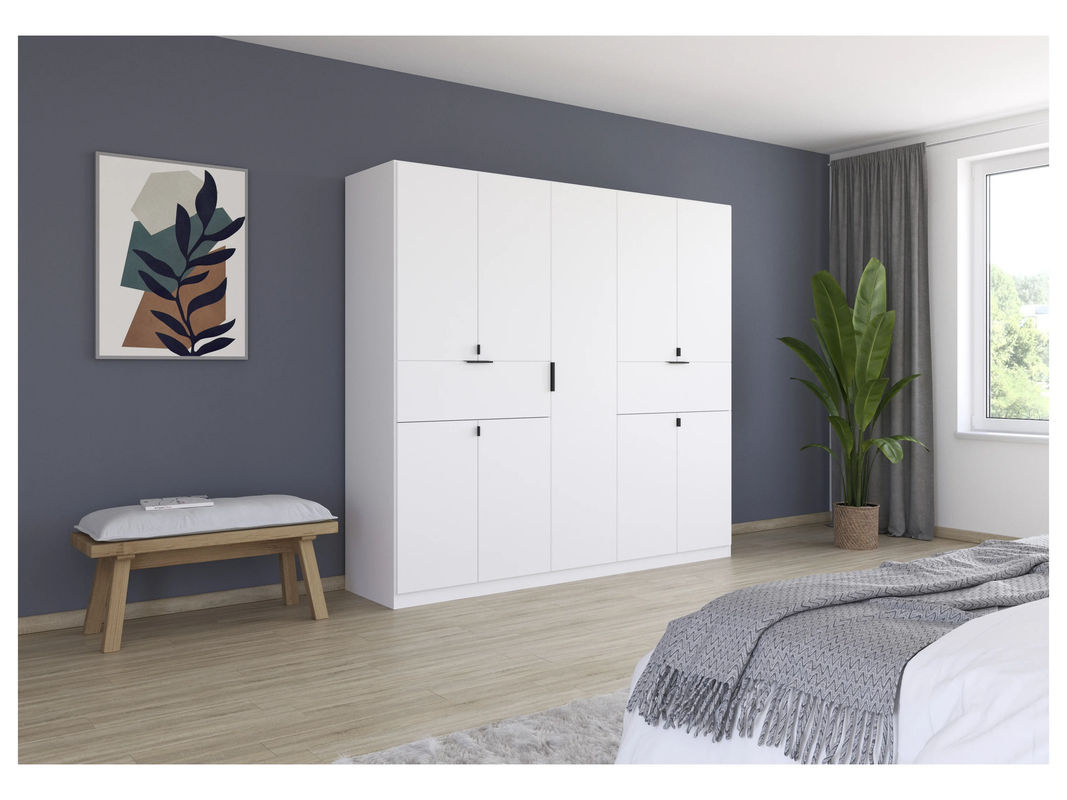 RAUCH BLUE Ticao Drehtürenschrank in Alpinweiß mit 9 Türen und 2 Schubkästen, B: 226 cm, H: 210 cm - Bild 2