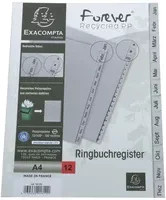 Exacompta Monatsregister Forever in Grau und Weiß mit Blauer Engel Zertifizierung - Bild 1
