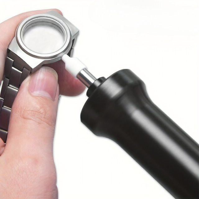 CHIICSMART Luftdruckpumpe, Edelstahl, Schwarz, Uhrenöffner-Werkzeug - Bild 1