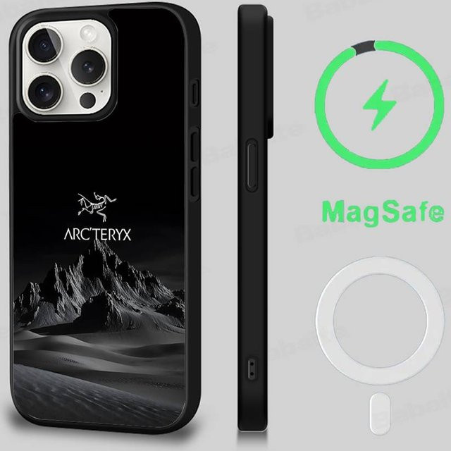 Mart10-2 A-Arc T-Teryx MagSafe Magnetische Handyhülle für iPhone 16 15 17 14 13 12 11 Pro Max Plus in Schwarz - Bild 1