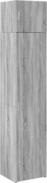 vidaXL Hochschrank Grau Sonoma modern mit Scharniertüren und Regalböden, B/T/H: 45 x 42,5 x 225 cm - Bild 1