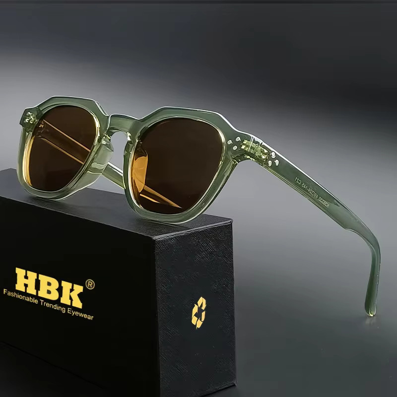 HBK Sonnenbrille, Rund, Vollrand, Kunststoff, Unisex, polarisiert - Bild 1