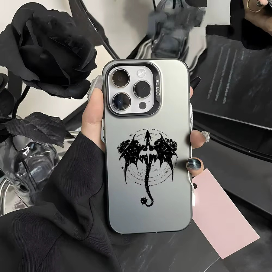 Dragon F-Fourth W-Wing Handyhülle für iPhone 17 16 15 14 13 12 11 Pro Max Air in Multicolor mit mattem Laser Metallic Aurora Design - Bild 4