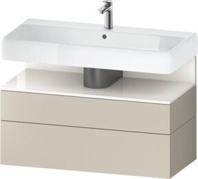 Duravit Waschtischunterschrank Qatego in Weiß Matt, B/T/H: 99 x 47 x 59 cm - Bild 1