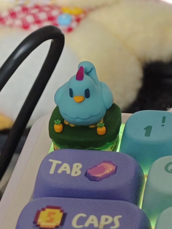 LOBO Stardew Valley Chicken Keycap Gelbe Resin-Esc-Tastenkappe als Kawaii-Figur für deine Tastatur - Bild 3