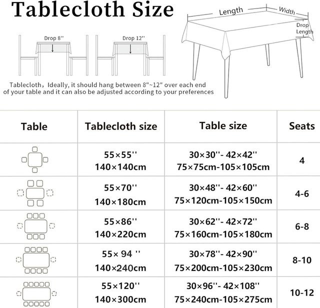 Rechteckige Tischdecke von JMG Household Supplies mit nautischem Korallen- und Meeresprint, Farbe Koralle, B/T: 140 x 140 cm - Bild 1