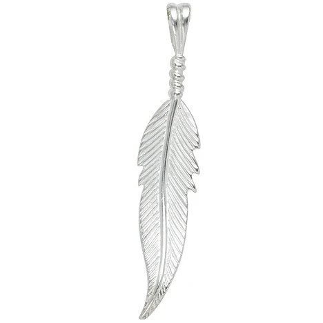 Colfem Anhänger Feder, 925 Sterling Silber, Unisex - Bild 1