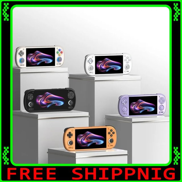 Retroid Pocket 6 RP6 Android Handheld-Spielkonsole mit 5,5 Zoll 1080P 120Hz AMOLED-Bildschirm, 6000mAh Akku und Hall-Effekt-Triggern in Orange - Bild 1
