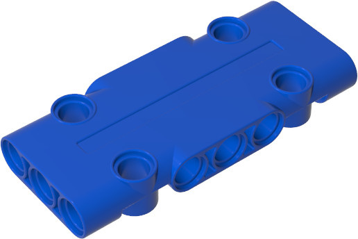 Gobricks Technic Panel Bricks, 10-teiliges Set, Blau - Bild 1
