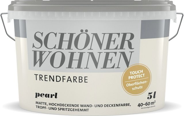 Schöner Wohnen Dispersionsfarbe für Gipskartonplatten in Pearl Matt, wasserbasiert und lösungsmittelfrei - Bild 1