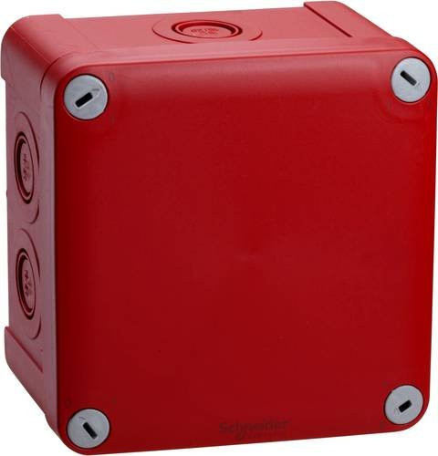 Schneider Electric ENN05175 Abzweigdose, Rot, B/H/T: 12,1 x 8,7 x 12,1 cm, 5er Pack - Bild 1