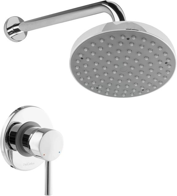PaulGurkes Unterputz Duscharmatur mit runder Regendusche und Einhandmischer in Chrom - Bild 1