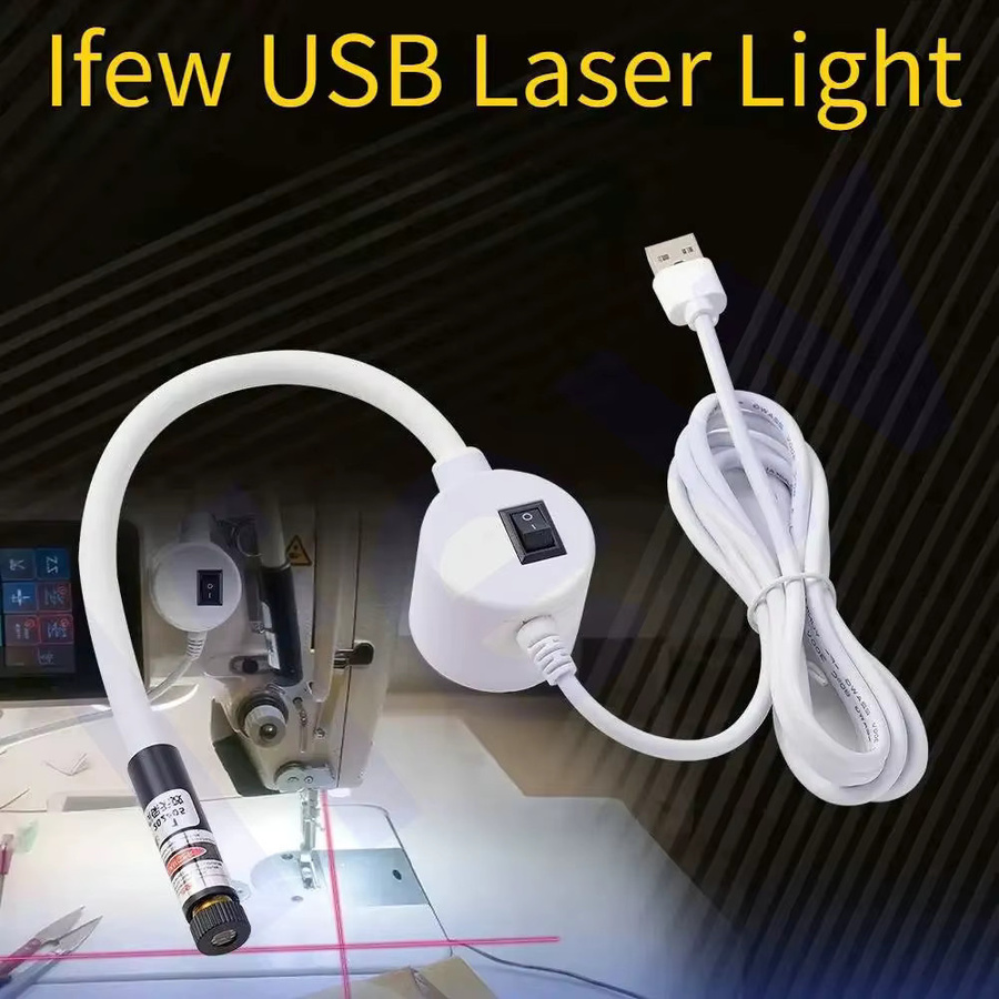 NexaJet USB-Laser-Lokalisierungsgerät mit LED-Licht und Infrarotstrahl-Kreuz-Magnetpositionierer für DTF- und DTG-Druck sowie Heißpressen in Rot und Weiß - Bild 5
