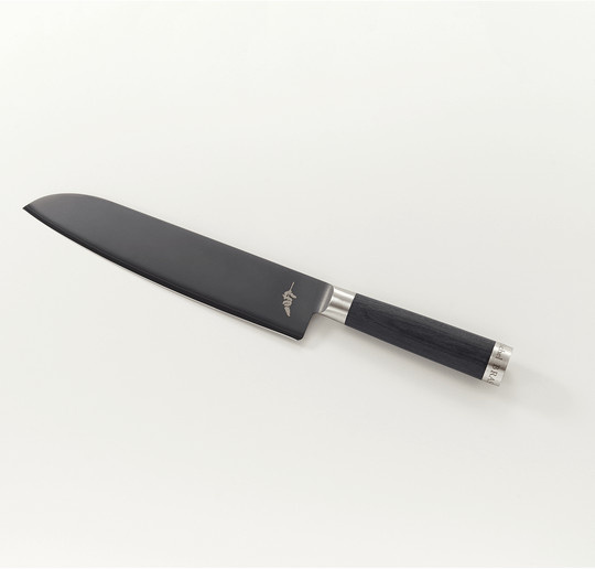 Kai Michel Bras No. 5 Kochmesser aus Edelstahl in Schwarz mit Holzgriff, Länge: 22,5 cm - Bild 1