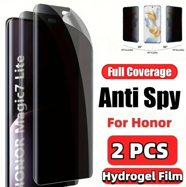 2 Stück Datenschutz Soft Hydrogel Displayschutz Folie für Honor Magic 6 7 8 5 Lite X9b X9a X9c Pro 200 400 Vollständige Abdeckung - Bild 1