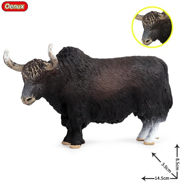 Oenux Niedliche Nutztiere Milchkuh Rind Kalb Angus Bulle Ochse Büffel, Actionfiguren, ab 3 Jahre - Bild 1
