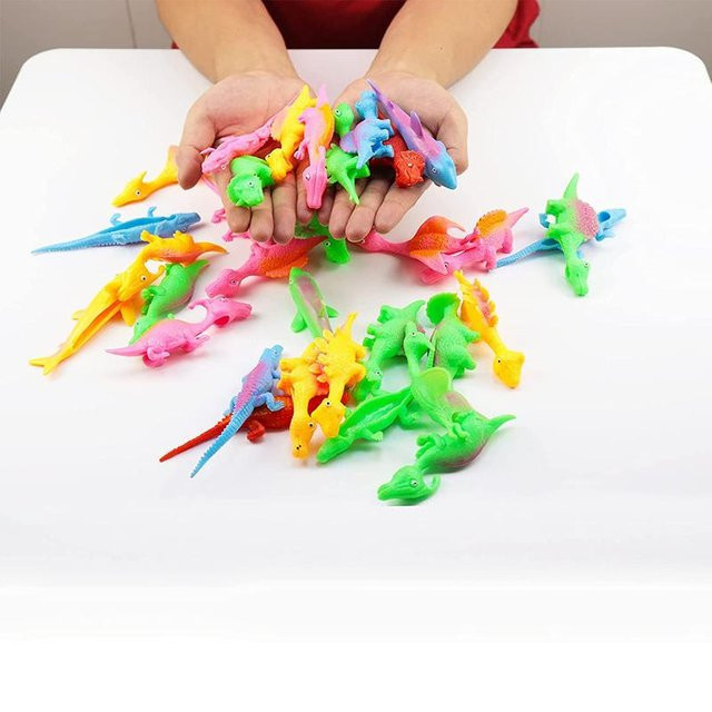 Binchi Outdoor Product Finger-Dinosaurier-Schleuder Katapult Spielzeug, 24-teiliges Set, ab 14 Jahren - Bild 1