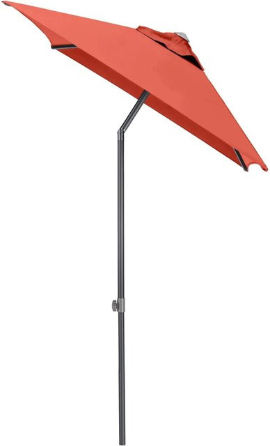 Kettler Marktschirm EASY PUSH rechteckig in Terrakotta mit anthrazitfarbenem Aluminiumgestell, UPF 50+, B/T: 210 x 150 cm, Höhe: 250 cm - Bild 1