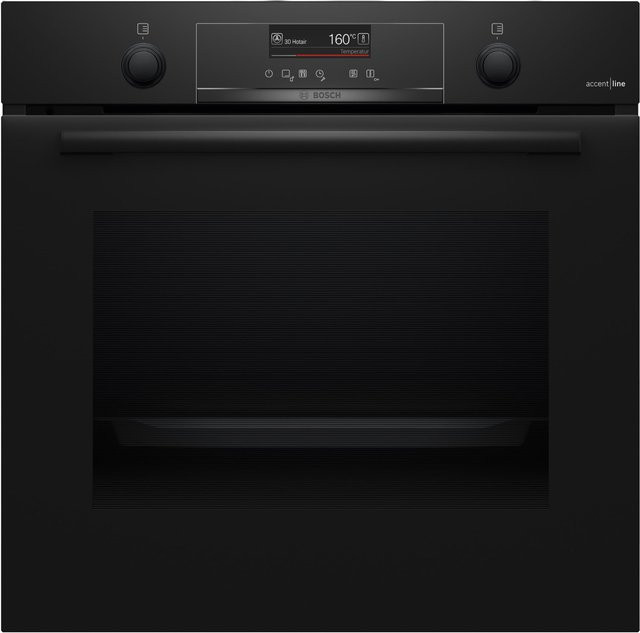 Bosch Einbaubackofen Serie 6 HBG4395B7 in Schwarz mit 71 l Volumen, Pizza-Stufe, schnelles Vorheizen und katalytisch beschichteter Rückwand, Breite: 59,4 cm - Bild 1