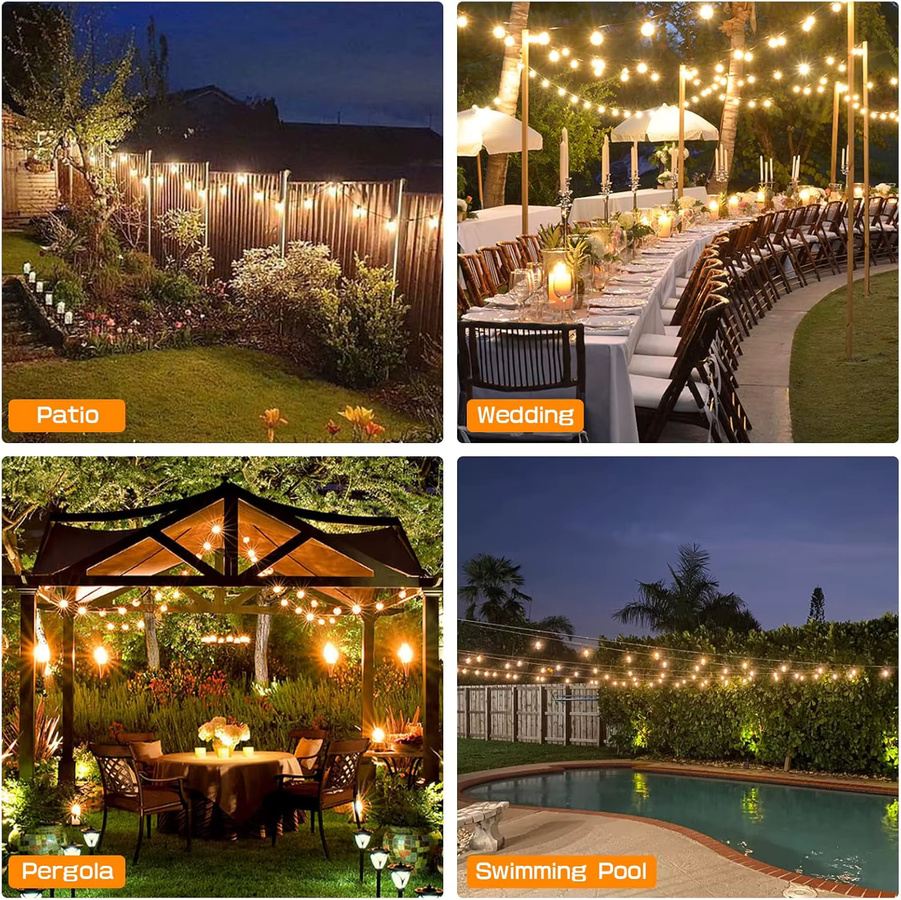 Wetterfeste Solar-Lichterkette mit Fernbedienung und IP65 Schutz für Garten, Terrasse und Balkon - Bild 3