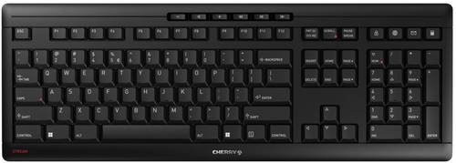 Cherry Stream Keyboard Wireless kabellose Tastatur mit Scissor-Schaltern, QWERTY US-International, Schwarz - Bild 1