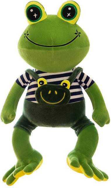 Jab Jabich Grüner Frosch Plüschtier, Weiche Stoffpuppe, 30cm, ab 14 Jahre - Bild 1