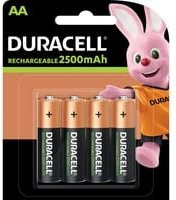 Duracell AA Akku Mignon NiMH 2500 mAh 1.2V 4er Pack - Bild 1