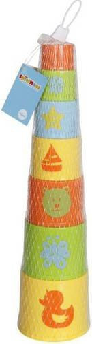 SpielMaus Baby Stapelturm Becher bunt 34 cm ab 6 Monaten - Bild 1