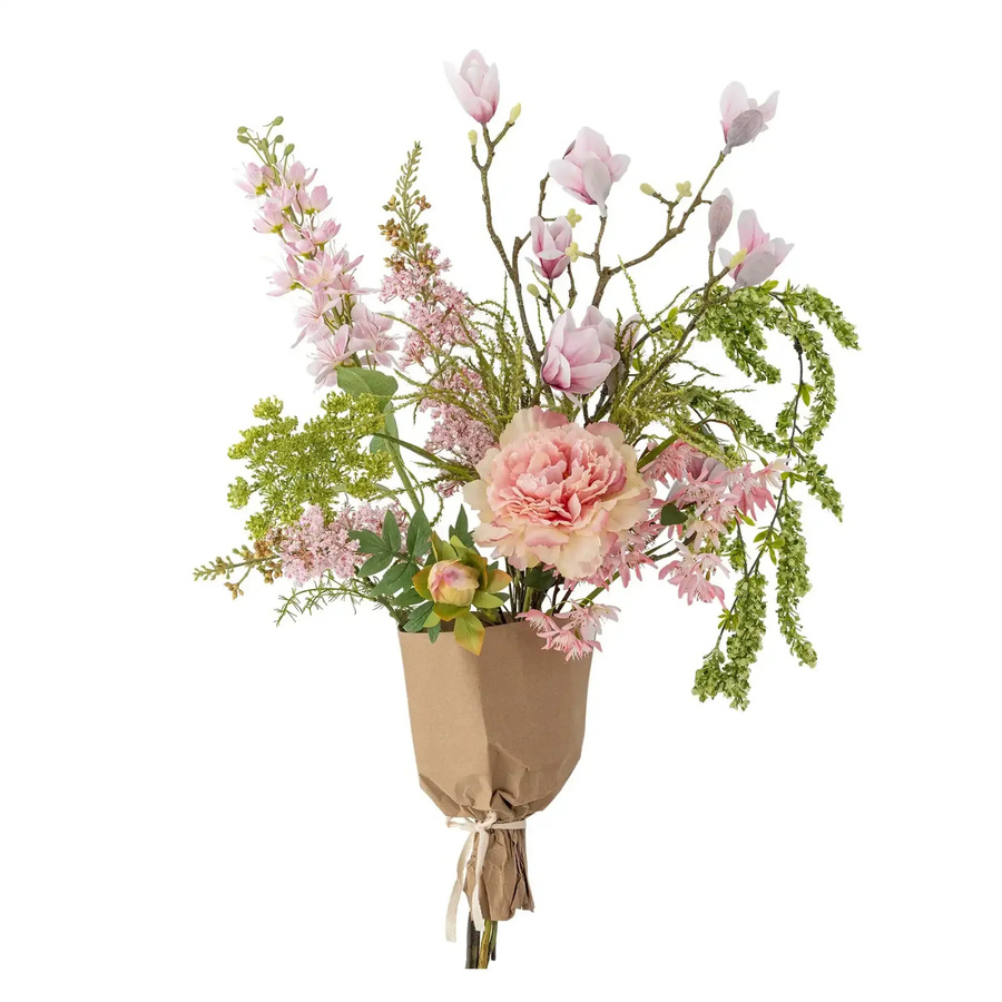 Bloomingville Kunstblumenstrauß Breeze in Rosa und Grün, Tischdekoration Höhe: 40 cm - Bild 1