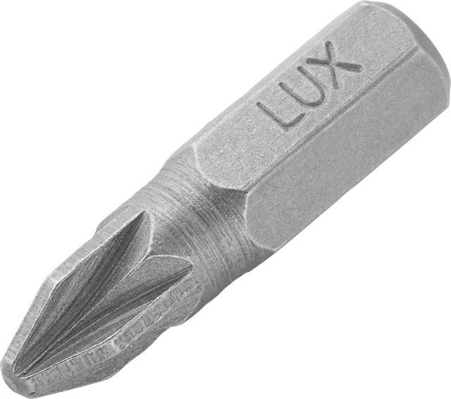 LUX-TOOLS PZ-Bit PZ2 Schraubendreher-Bit aus Edelstahl in Silber - Bild 1