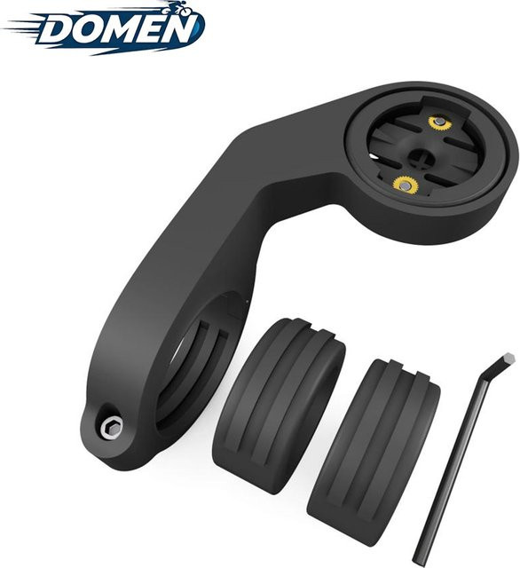 DOMEN Fahrradcomputer-Halterung Verlängerungsadapter für Garmin MTB und Rennrad in Schwarz - Bild 1