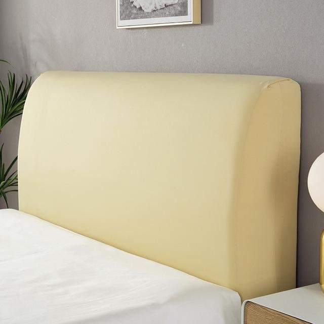 Yiran Furniture Staubdichte Bettwäsche Set aus Polyester in Beige mit Kopfteilbezug und Rückenschutz, Breite: 220 cm - Bild 1