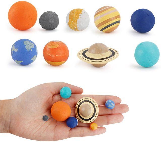 Soulbao Planetensystem Modell als Montessori Lernspielzeug für Kinder in Multicolor - Bild 1