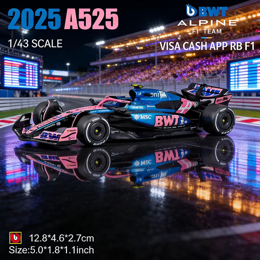 Bburago F1 Alpine A525, Automodell, 1:43, Metall - Bild 4
