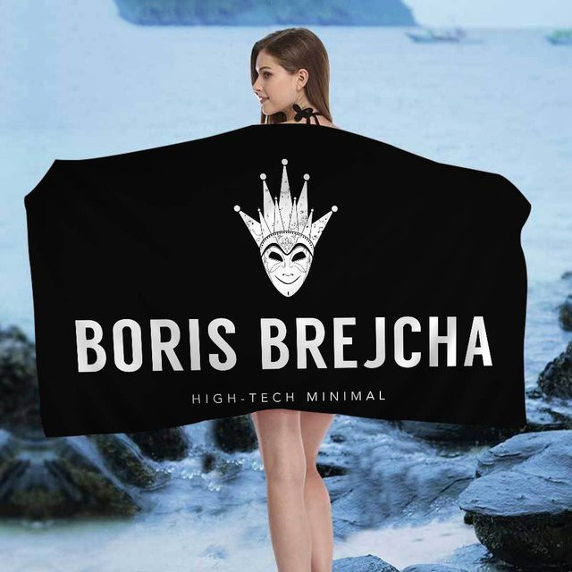 Ka Chen Muda Strandtuch DJ Boris Brejcha Mikrofaser schnelltrocknend B: 40 cm, H: 60 cm - Bild 1