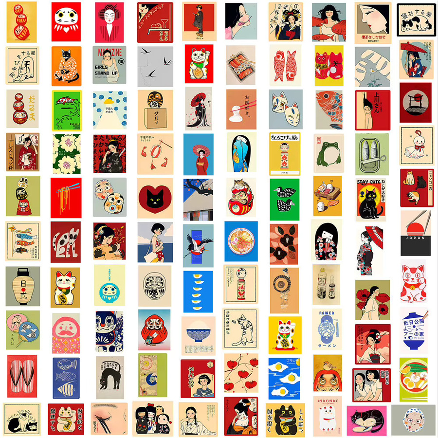 110 Stück Mini-Aufkleber Warme Frühlingsbrise Saison 1 von Papery Pop Store in Multicolour zur Dekoration von Tagebuch, Telefon und Laptop - Bild 3