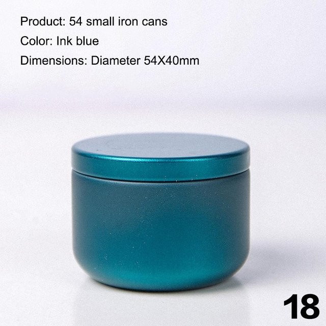 Sinlay Tragbare Mini-Blechdose aus Metall mit luftdichtem Deckel, Blau - Bild 1