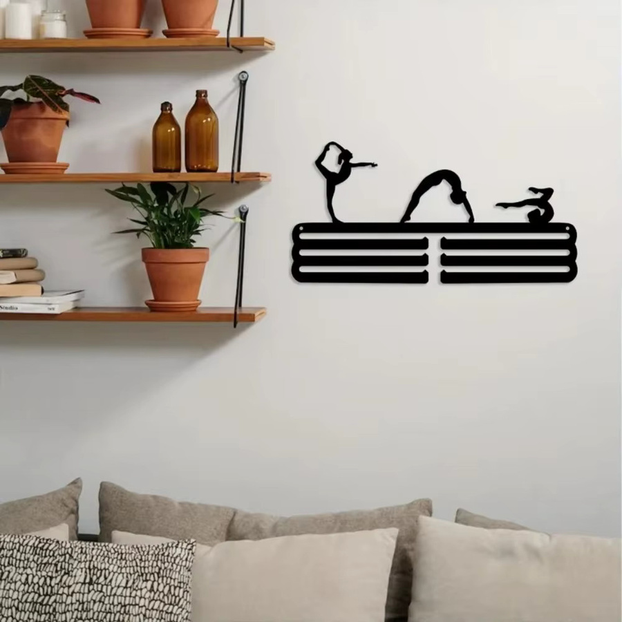 CIFBUY Medaillenhalter aus Metall zur Wandmontage in Schwarz - Bild 3