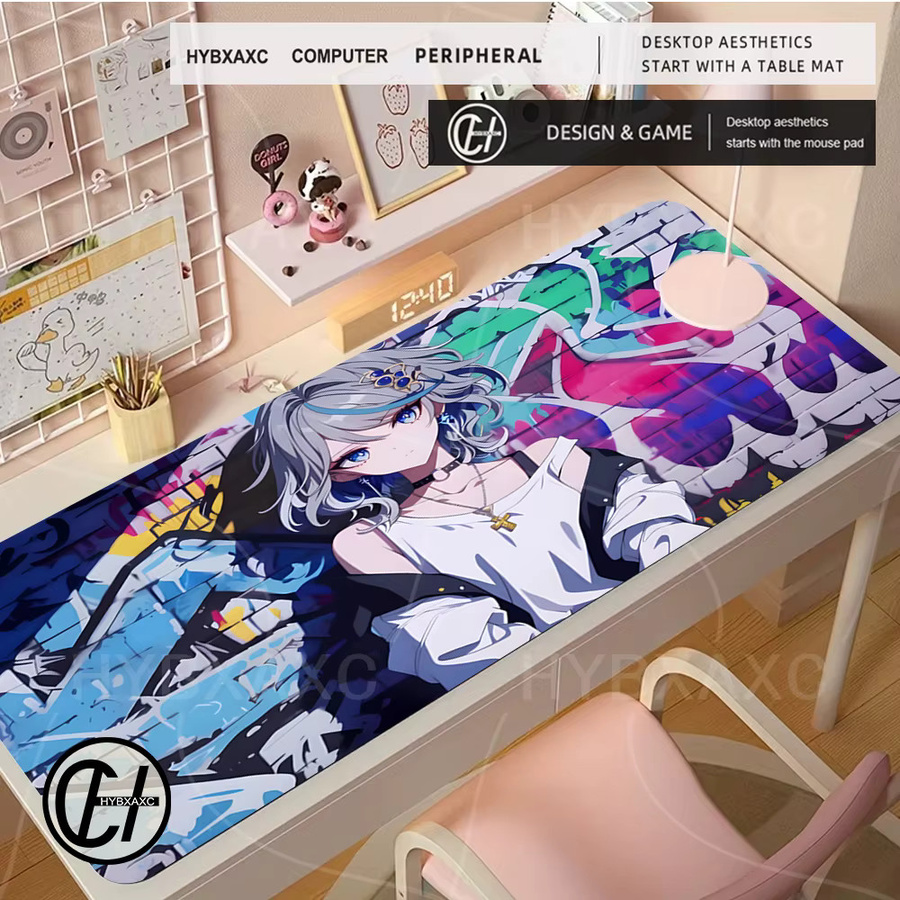 HYBXAXC Anime Mauspad Violet Evergarden aus Gummi in Multicolour für Gamer und Tastatur-PlayPad - Bild 3