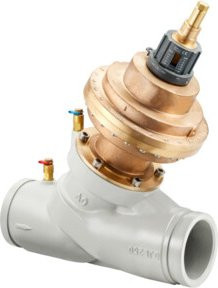 Oventrop Regulierventil Cocon QFC DN 100 Kombination aus Grauguss in Silber - Bild 1