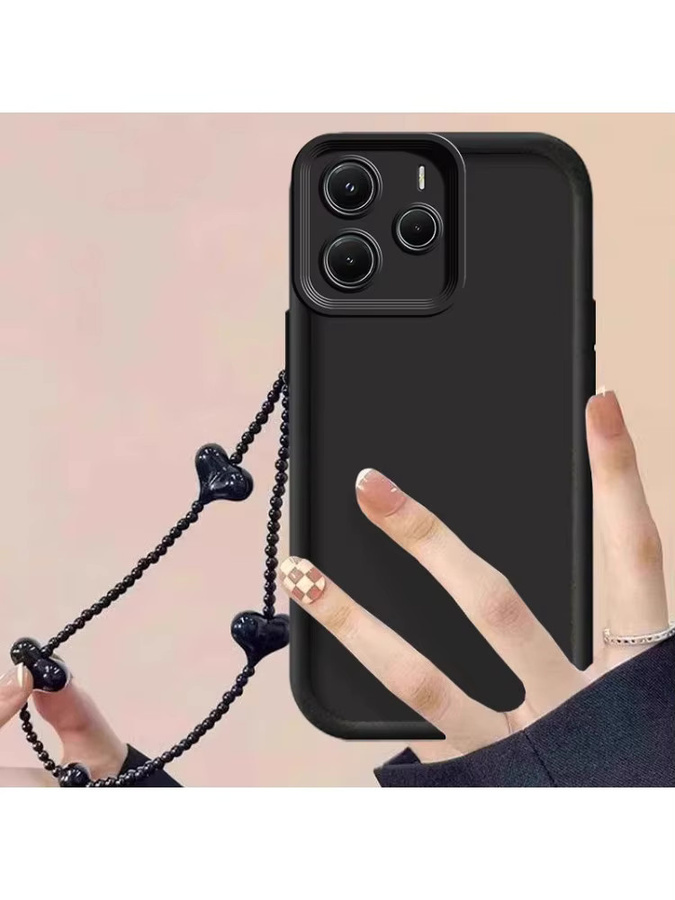 Xiaomi Sky Eye Silikon Handyhülle mit Lanyard für Redmi Note 14 14S 14ProPlus 13 14Pro 13Pro 12 12S 12R 12Pro in Schwarz oder Weiß - Bild 5