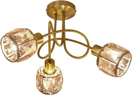 Näve Josefa 3-flammige LED-Deckenleuchte in Gold/Messing mit Leuchtmittel - Bild 1