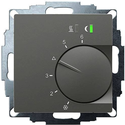 Eberle UTE 2500 Raumthermostat Unterputz für Heizen und Kühlen in Anthrazit mit Display - Bild 1