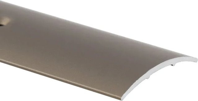 KARAT Übergangsprofil Verbindung für Bodenbeläge aus Aluminium, silber, Länge: 100 cm, Breite: 3 cm, Höhe: 0,4 cm - Bild 1