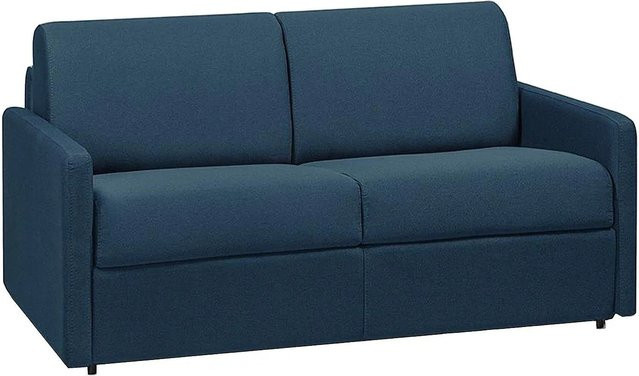 Vente-unique Schlafsofa Calife in Marineblau mit Stoffbezug und Click-Clack-Funktion - Bild 1