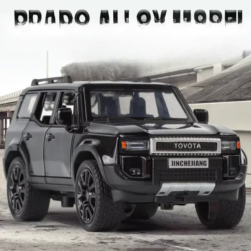 KaKBeir Land Cruiser Prado SUV 2024 Modellauto, 1:32, mit Sound und Licht, Metall - Bild 2