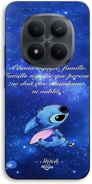 MANIACASE Smartphone-Hülle für Xiaomi Redmi Note 15 Pro Plus 5G aus Silikon TPU mit Disney Stitch Motiv in Schwarz und Blau - Bild 1