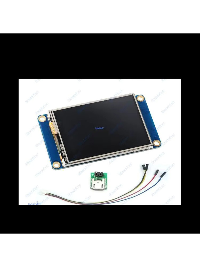 Nextion Smart LCD-Anzeigemodul NX3224T024 mit 2,4 Zoll resistivem Touchscreen und UART-Schnittstelle in Blau für Arduino, Raspberry Pi und ESP8266 - Bild 3