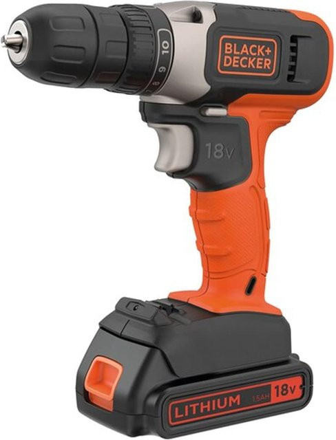 Black+Decker BCD001C2-QW 18V Akkuschrauber in Orange inklusive 2 Akkus - Bild 1