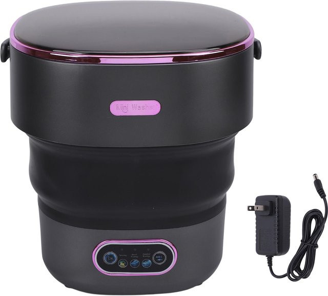 Aimo Faltbare Mini-Waschmaschine vollautomatisch mit Ablaufschlauch, 13 l, Grau - Bild 1